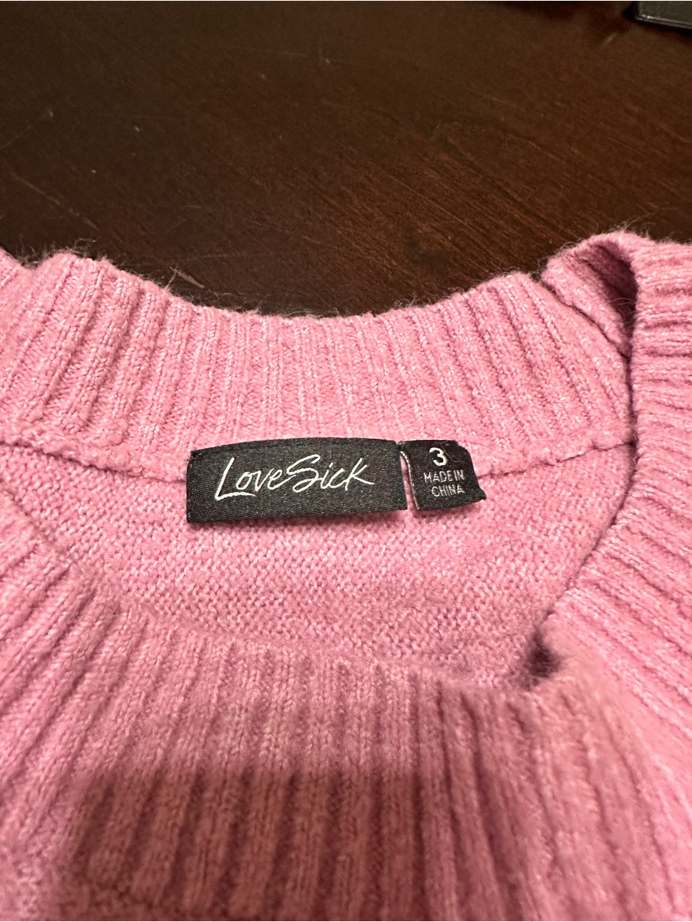 Lovesick torrid Pink, Navy & Gray Star-Stripe Crewneck Sweater - Picture 2 of 7
